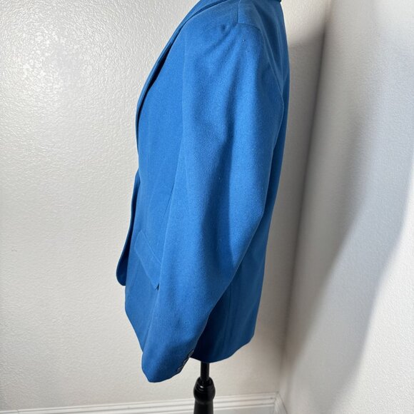 Vintage Pendleton Womens Blue Blazer Size 6 100% Virgin Wool Two-Button Tailored - Picture 5 of 9
